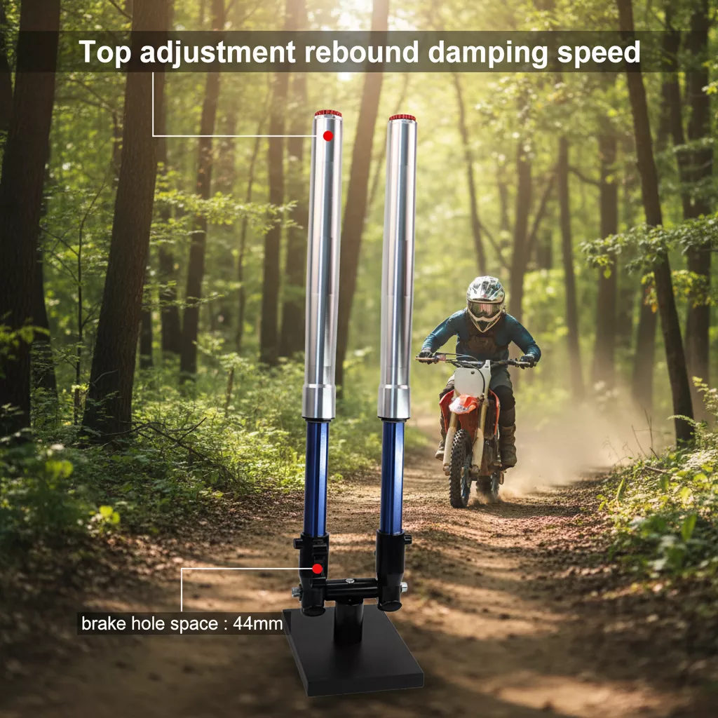 Phuộc ngược chân 44mm Giảm xóc xe máy có thể điều chỉnh phục hồi